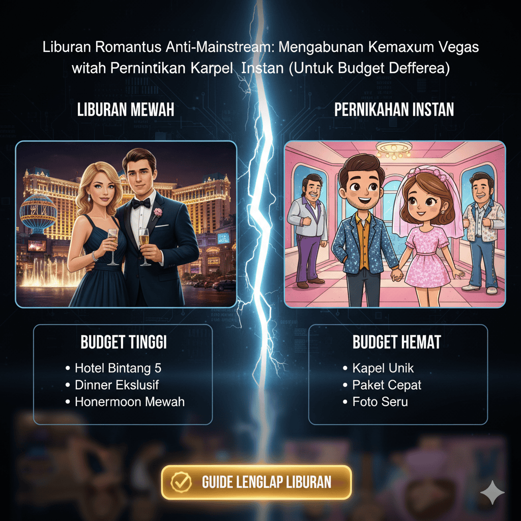 Liburan Romantis Anti-Mainstream: Menggabungkan Kemewahan Vegas dengan Pernikahan Kapel Instan (Untuk Budget Berbeda)