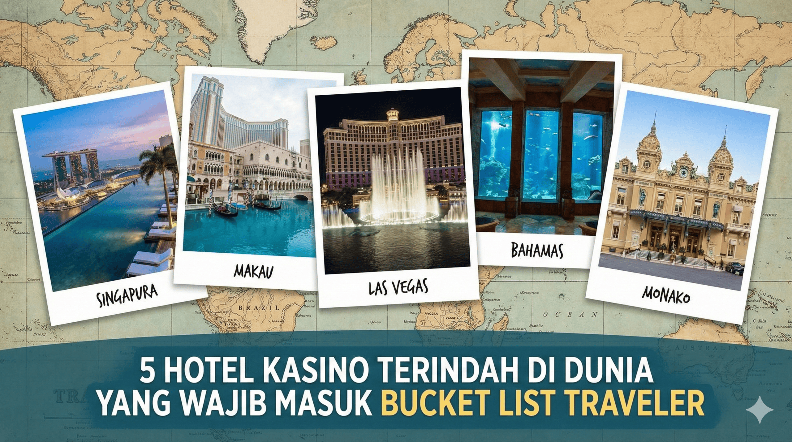 5 Hotel Kasino Terindah di Dunia yang Wajib Masuk Bucket List Traveler
