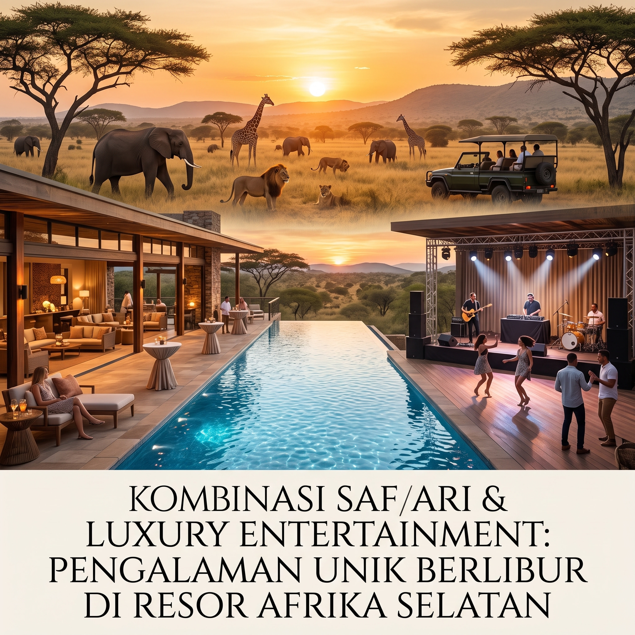 Kombinasi Safari & Luxury Entertainment di Afrika Selatan